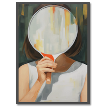 Indlæs billede til gallerivisning Mirror Lady Plakana 21x30 cm (A4) Sort egetræ
