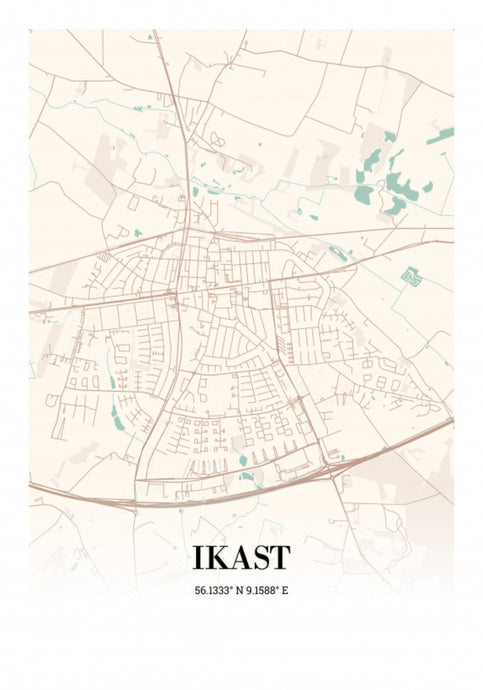 Ikast plakat Plakana