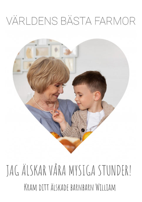 Världens bästa farmor med bild Plakana SE
