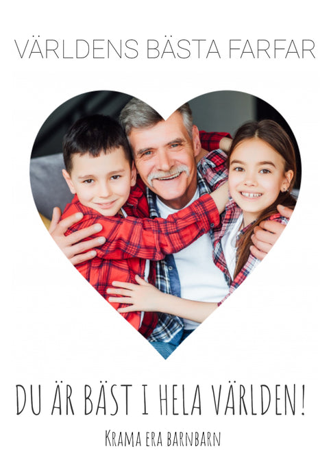 Världens bästa farfar med bild Plakana SE