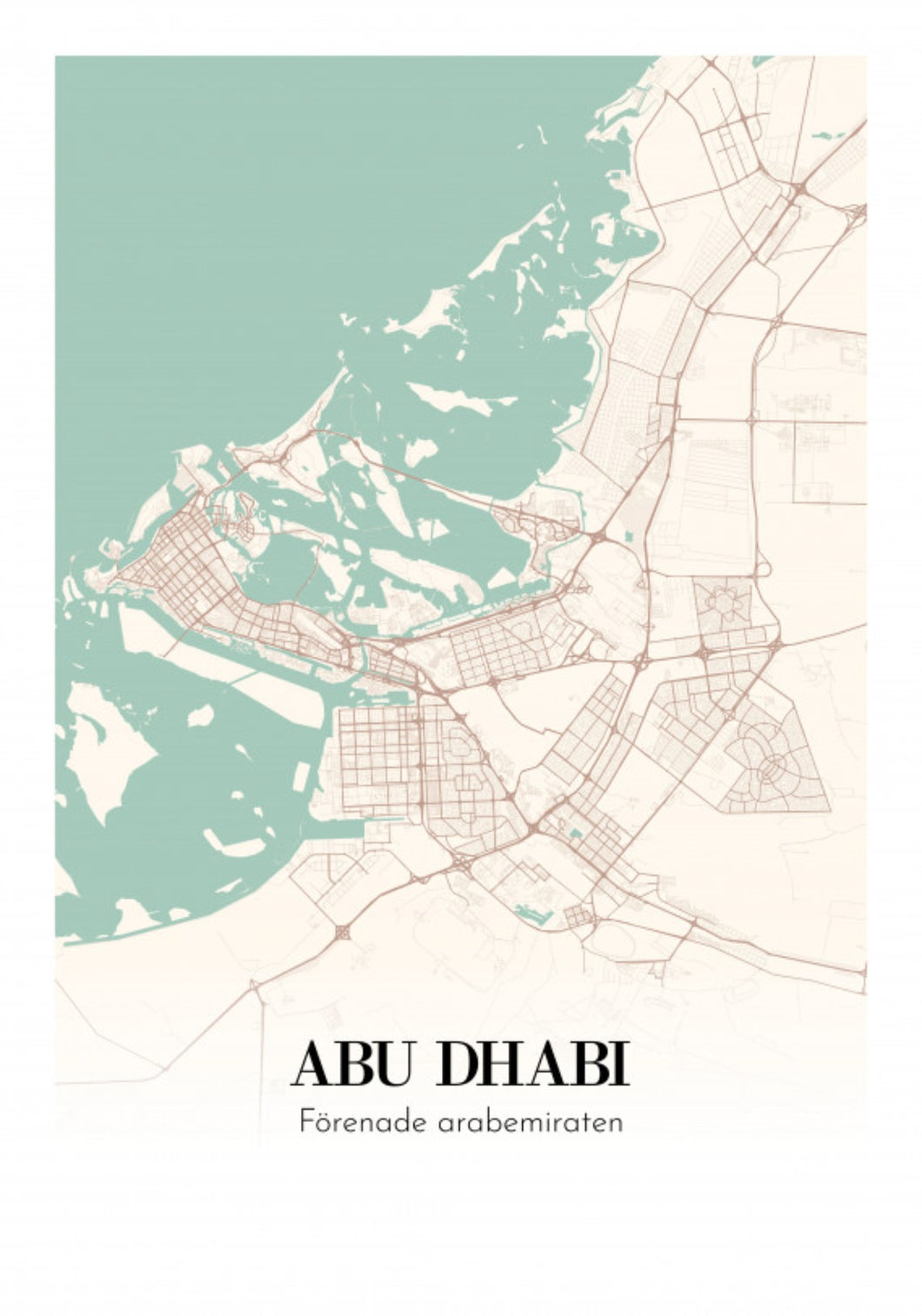 Abu Dhabi - Förenade Arabemiraten Plakana SE