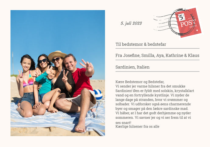 Postkortplakat - 1 billede Plakana