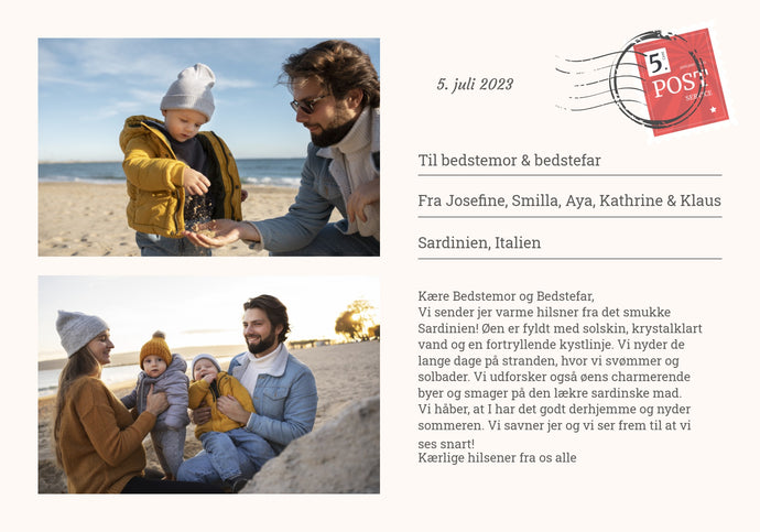Postkortplakat - 2 billeder Plakana