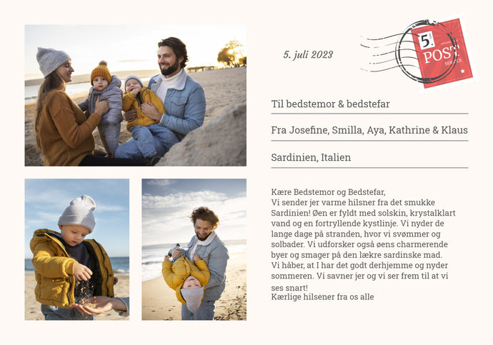 Postkortplakat - 3 billeder Plakana