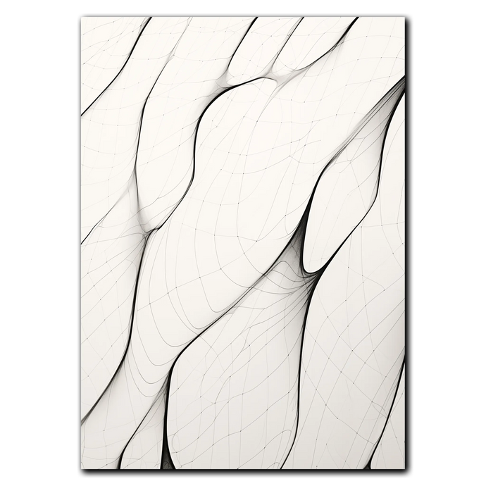 Abstract Curves Plakat Plakana 21x30 cm (A4) Ingen ramme