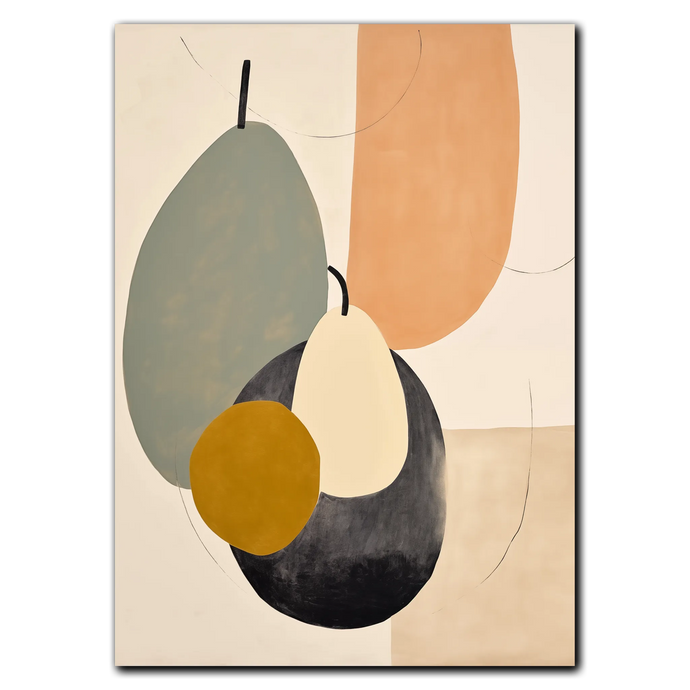 Abstract Fruits Plakat Plakana 21x30 cm (A4) Ingen ramme