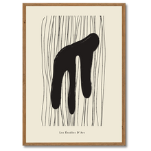 Indlæs billede til gallerivisning Abstract Shapes Plakat Plakana 21x30 cm (A4) Mørk egetræ
