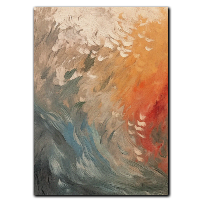 Abstract Wave Plakat Plakana 21x30 cm (A4) Ingen ramme