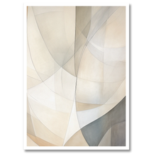 Indlæs billede til gallerivisning Abstractions Of Lightness No. 8 Plakat Plakana 21x30 cm (A4) Hvid Egetræ
