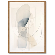 Indlæs billede til gallerivisning Abstractions Of Lightness No. 2 Plakat Plakana 21x30 cm (A4) Mørk egetræ

