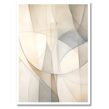 Indlæs billede til gallerivisning Abstractions Of Lightness No. 4 Plakat Plakana 21x30 cm (A4) Hvid Egetræ
