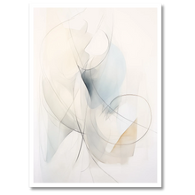 Indlæs billede til gallerivisning Abstractions Of Lightness No. 5 Plakat Plakana 21x30 cm (A4) Hvid Egetræ
