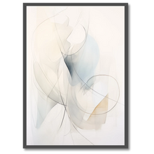 Indlæs billede til gallerivisning Abstractions Of Lightness No. 5 Plakat Plakana 21x30 cm (A4) Sort egetræ
