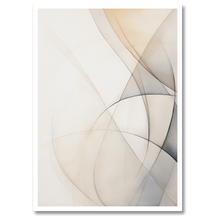 Indlæs billede til gallerivisning Abstractions Of Lightness No. 6 Plakat Plakana 21x30 cm (A4) Hvid Egetræ
