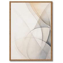 Indlæs billede til gallerivisning Abstractions Of Lightness No. 6 Plakat Plakana 21x30 cm (A4) Mørk egetræ
