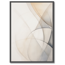 Indlæs billede til gallerivisning Abstractions Of Lightness No. 6 Plakat Plakana 21x30 cm (A4) Sort egetræ
