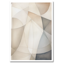 Indlæs billede til gallerivisning Abstractions Of Lightness No. 7 Plakat Plakana 21x30 cm (A4) Hvid Egetræ
