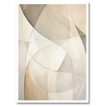 Indlæs billede til gallerivisning Abstractions Of Lightness No. 9 Plakat Plakana 21x30 cm (A4) Hvid Egetræ
