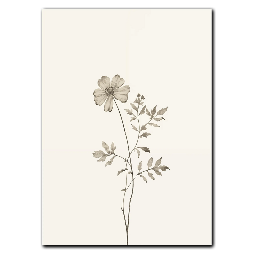 Aesthetic Flower Plakat Plakana 21x30 cm (A4) Ingen ramme