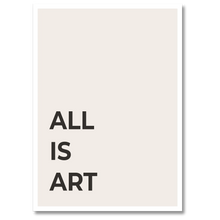 Indlæs billede til gallerivisning All Is Art Plakat Plakana 21x30 cm (A4) Hvid Egetræ

