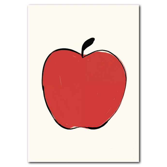 Apple No. 2 Plakana 21x30 cm (A4) Ingen ramme