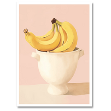 Indlæs billede til gallerivisning Banana Bowl Plakat Plakana 21x30 cm (A4) Hvid Egetræ

