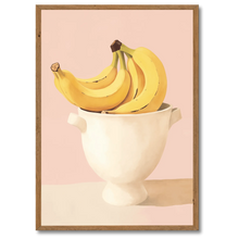 Indlæs billede til gallerivisning Banana Bowl Plakat Plakana 21x30 cm (A4) Mørk egetræ
