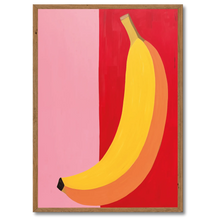 Indlæs billede til gallerivisning Banana In Focus Plakat Plakana 21x30 cm (A4) Mørk egetræ
