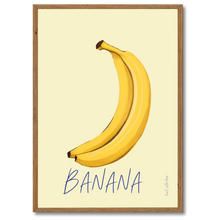 Indlæs billede til gallerivisning Banana No. 2 Plakat Plakana 21x30 cm (A4) Mørk egetræ
