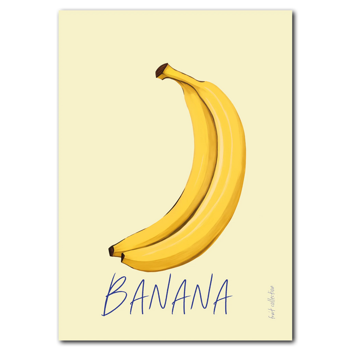 Banana No. 2 Plakat Plakana 21x30 cm (A4) Ingen ramme
