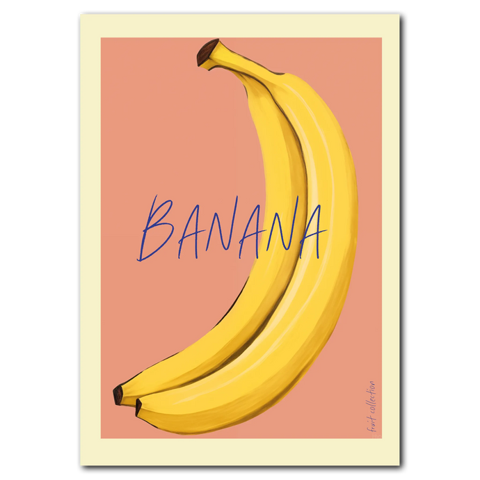 Banana Plakat Plakana 21x30 cm (A4) Ingen ramme