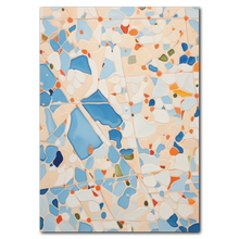 Indlæs billede til gallerivisning Blå Mosaik Plakat Plakana 21x30 cm (A4) Ingen ramme
