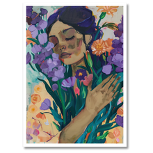 Indlæs billede til gallerivisning Blooming Moment No. 2 plakat Plakana 21x30 cm (A4) Hvid Egetræ
