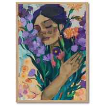 Indlæs billede til gallerivisning Blooming Moment No. 2 plakat Plakana 21x30 cm (A4) Egetræ
