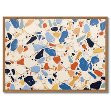 Indlæs billede til gallerivisning Colorful Mosaic Plakat Plakana 21x30 cm (A4) Mørk egetræ
