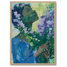 Indlæs billede til gallerivisning Floral Dreams Plakat Plakana 21x30 cm (A4) Egetræ

