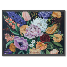 Indlæs billede til gallerivisning Floral Splendor Plakat Plakana 21x30 cm (A4) Sort egetræ
