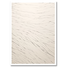 Indlæs billede til gallerivisning Flowing Strokes Plakat Plakana 21x30 cm (A4) Hvid Egetræ
