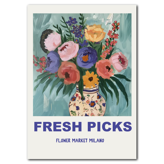 Fresh Picks - Milano Plakat Plakana 21x30 cm (A4) Ingen ramme