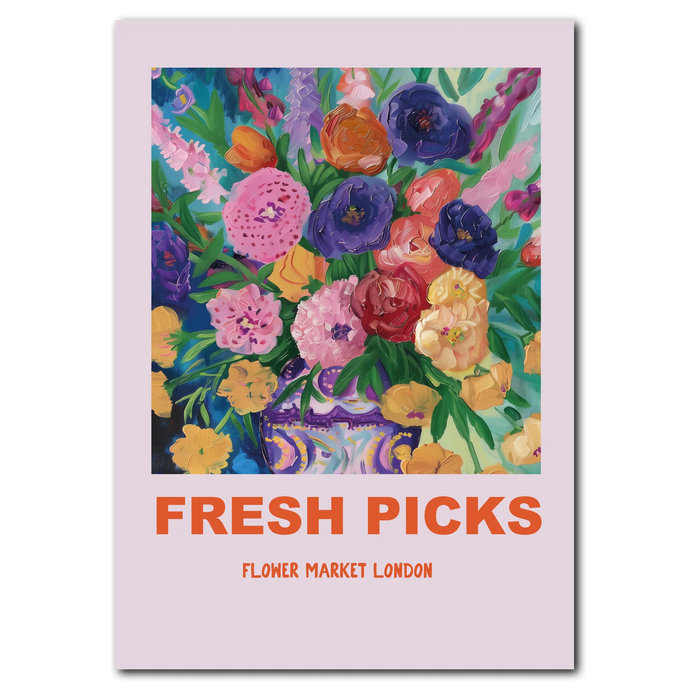 Fresh Picks - London Plakat Plakana 21x30 cm (A4) Ingen ramme
