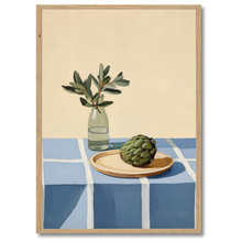 Indlæs billede til gallerivisning Green &amp; Blue Harmony Plakat Plakana 21x30 cm (A4) Egetræ
