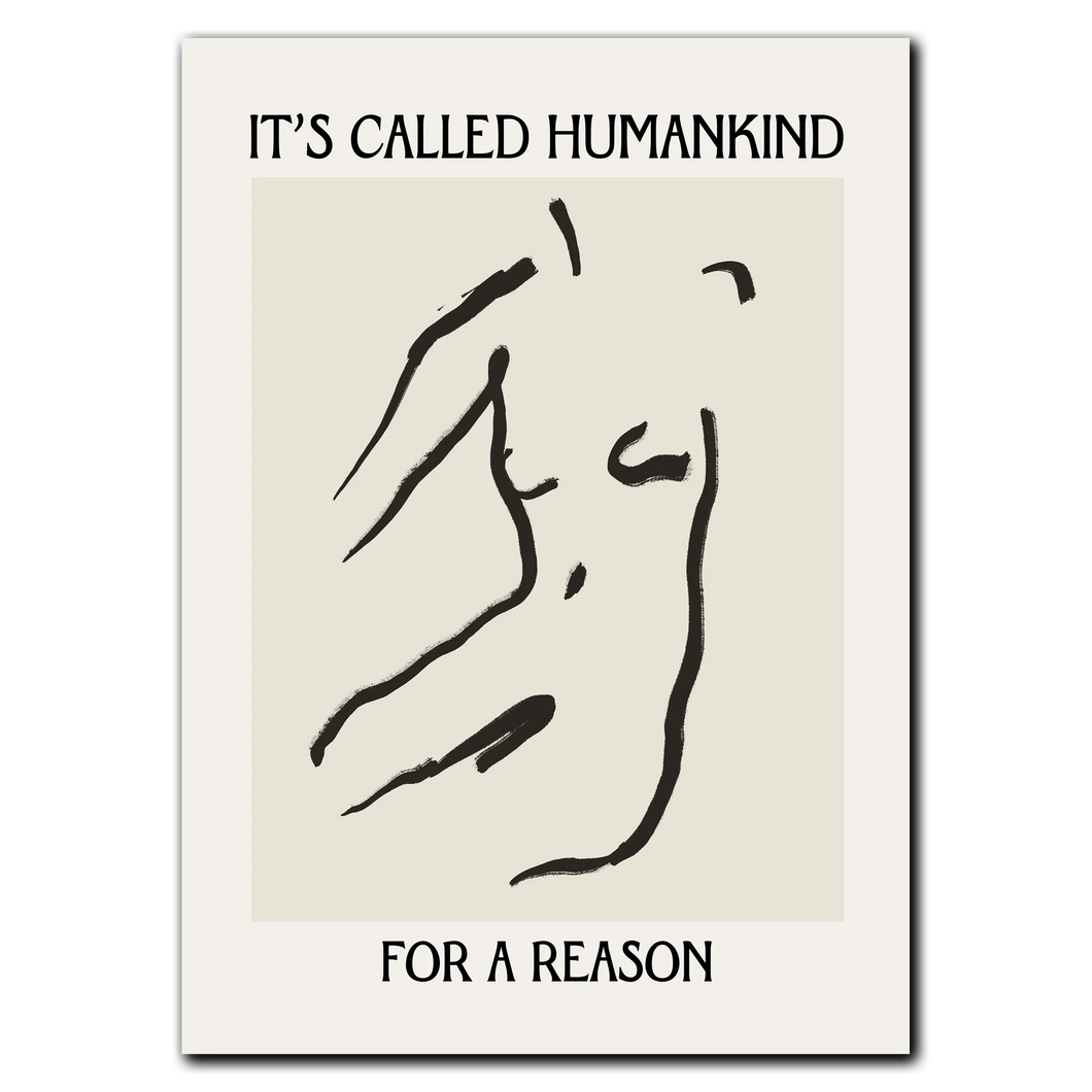 Humankind Plakat Plakana 21x30 cm (A4) Ingen ramme