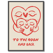 Indlæs billede til gallerivisning Infinite Love Plakat Plakana 21x30 cm (A4) Sort egetræ
