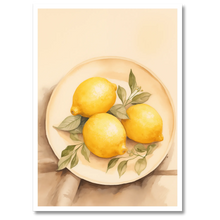 Indlæs billede til gallerivisning Lemon Symphoni Plakat Plakana 21x30 cm (A4) Hvid Egetræ
