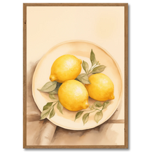 Indlæs billede til gallerivisning Lemon Symphoni Plakat Plakana 21x30 cm (A4) Mørk egetræ
