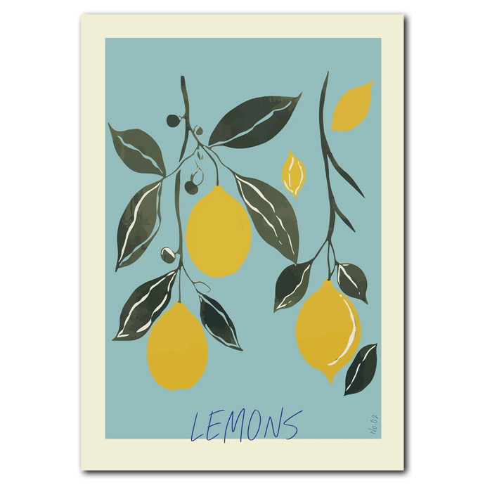 Lemons Plakat Plakana 21x30 cm (A4) Ingen ramme