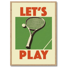 Indlæs billede til gallerivisning Let&#39;s Play Plakat Plakana 21x30 cm (A4) Egetræ
