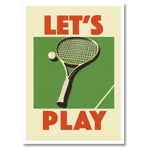 Indlæs billede til gallerivisning Let&#39;s Play Plakat Plakana 21x30 cm (A4) Hvid Egetræ
