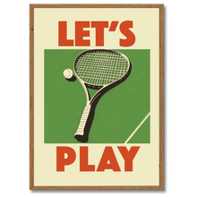 Indlæs billede til gallerivisning Let&#39;s Play Plakat Plakana 21x30 cm (A4) Mørk egetræ
