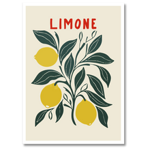 Indlæs billede til gallerivisning Limone Plakat Plakana 21x30 cm (A4) Hvid Egetræ
